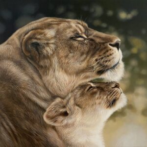 Lioness cub painting